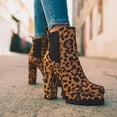 thumbnail image 2 of Simple high-heeled ankle boots, women's elastic ankle boots, 2 of 9