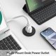 thumbnail image 5 of Desk Power Grommet Kungfuking de 2 pulgadas con 1 toma de corriente y cable de 1 m, 5 of 8