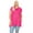 Hot Pink, variant on MOA COLLECTION Women's Plus Size Casual Short Sleeve Loose Solid Tunic Top