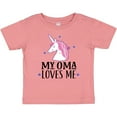 thumbnail image 3 of Inktastic My Oma Loves Me Girl Unicorn Girls Baby T-Shirt, 3 of 5