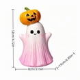thumbnail image 3 of BooBubble Halloween Cute Pink Ghost Figurine, 4.72in Halloween Decorations, Cute Ghost Tabletop Ornaments, 3 of 6