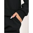 thumbnail image 5 of DARING DIVA Women's Waffle Knit Pajama Set Top and Shorts with Pockets Black M, 5 of 6