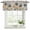 Gray, variant on 2 Pack Valances for Window, Watercolor Flowers Short Curtains for Kitchen Bedroom Living Room, Vintage Tulips Floral Barn Doors Wood Grain Small Window Treatment Valance Drapes 60 x 18 Inch