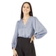 thumbnail image 1 of Blusa cuello V manga bomba retro AMAD Casual para mujer Talla M, 1 of 5