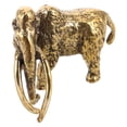 thumbnail image 5 of HONMEET Vintage Golden Brass Elephant Figurine Sculpture for Desk, Home, Office Decor and Collectible, 5 of 7