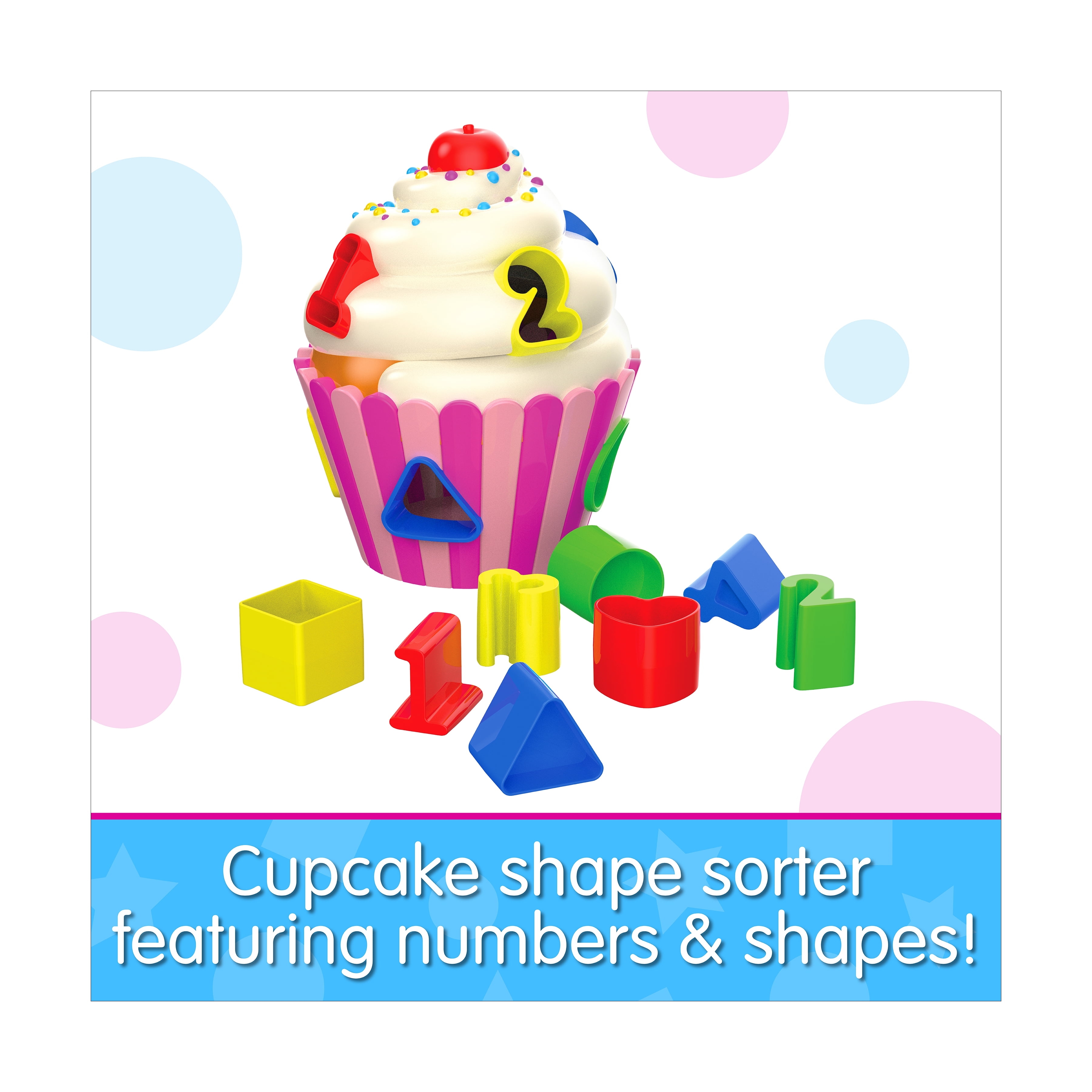 The Learning Journey – Early Learning – Cupcake Shape Sorter – Baby and Toddler Games & Gifts for Boys & Girls Ages 12 Months and Up – Award Winning Game