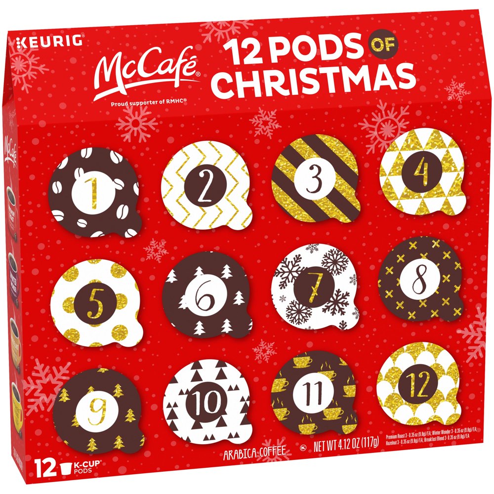 McCafe 12 Pods of Christmas Arabica Coffee KCup Pods, 12 ct 4.12 oz Box