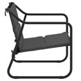 thumbnail image 2 of vidaXL Banc de Jardin 2 Places avec Coussin Anthracite Acier, 2 of 5