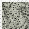 thumbnail image 3 of Soimoi Pure Silk Gray Fabric By the Yard - 42 Inch Wide -Floral & Leaf Floral Pattern Fabric - Botanical and Elegant Designs for Various Uses Printed Fabric, 3 of 6