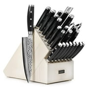 Enso HD 25 Piece Gray Ash Knife Block Set - Made in Japan
