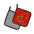 thumbnail image 2 of Carolines Treasures MW1347PTHD Paire de Porte-Pots de Crevettes Rouges, 2 of 3