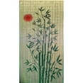 thumbnail image 1 of Rideau Scène Arbre Bambou Soleil Rouge 5277, 1 of 1