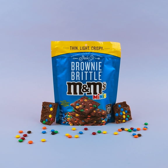Brownie Brittle 120898 4 oz M & M Minis Chocolate Brownie Snack