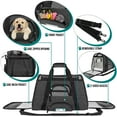 thumbnail image 3 of PetAmi Airline Approved Pet Carrier for Cat, Soft Sided Dog Carrier for Small Dog, Cat Travel Supplies Accessories Indoor Cats, Ventilated Pet Carrying Bag Medium Kitten Puppy, Large Heather Dark Gray, 3 of 7