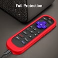 thumbnail image 3 of Fintie Protective Case for Roku Voice Remote Pro (2nd Edition), CaseBot Lightweight Anti Slip Kids-Friendly Shockproof Silicone Remote Cover for Roku Ultra 2024 / Roku RCB1R Controller, Red, 3 of 7