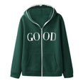 thumbnail image 4 of Mens And Womens Hooded Sweater European And American Personality Embroidery Casual Hop Hooded Sweater Cardigan Coat Top, 4 of 4