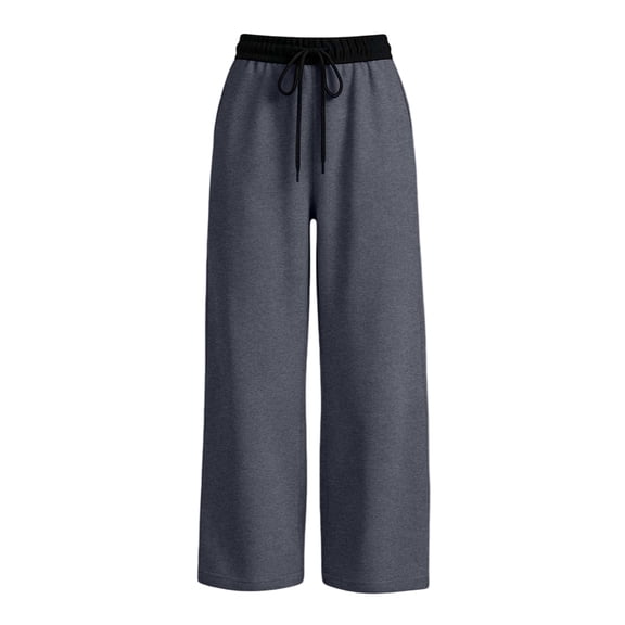 Glisme Teen Girls Trousers Solid Color With Pockets And Drawstring Autumn Comfortable Girls Athletic Pants Size 13-14 Years