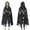 Black Gothic Skull, variant on Wearable Blanket,Black Gothic Skull Cat Pattern Hooded Wearable Flannel Blanket for Adults & Teens,Winter Poncho Shawl Wrap Cape Cozy Anti-Pill,50"x60"