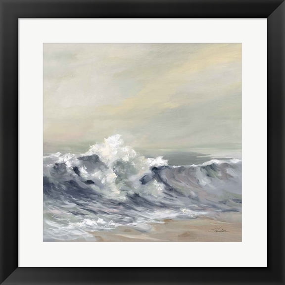 Great Art Now Splashing Wave by Silvia Vassileva, Framed Wall Art, 19.5W x 19.5H