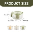 thumbnail image 2 of Hinati Sales Today Deals Sales 4 Compartments Seasoning Box Clear Kitchen Containers Airtight Food Storage Containers Set, Pantry Organization Canisters for Pantry Organization and Storage, 2 of 8
