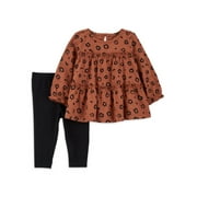Carter's Child of Mine Baby Girl Outfit Set, 2-Piece, Sizes 0-24M