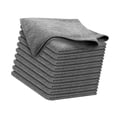 thumbnail image 2 of 10 paños de limpieza de microfibra, paño de cocina, paño lavable para limpiar ventanas, para cocina, menaje, hogar, lavar platos, coche. Gris, 2 of 8