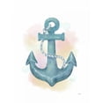 thumbnail image 3 of Reynolds, Jade 15x18 Black Modern Framed Museum Art Print Titled - Watercolor Anchor, 3 of 5