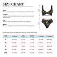 thumbnail image 6 of Wukai Pixel Game Women's Bikini Set Two Piece,wimsuit High Waisted V Neck Twist Front Adjustable Spaghetti Straps Bathing Suit-, 6 of 7