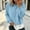 Hoodies-Light Blue, variant on Gamivast Women's Sweatshirts False Two Piece Hoodies Layered Look Long Sleeve Pullover Sweatshirt Casual Drawstring Fall Outfits Green S