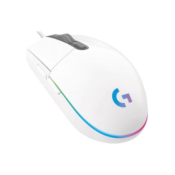 Logitech G203 LIGHTSYNC 910-005791 White 6 Buttons 1 x Wheel USB Wired 8000 dpi Gaming Mouse
