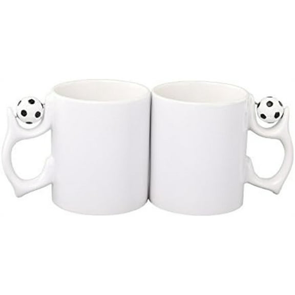 3 Pack 11 oz Sublimation Blank Ceramic Coffee Mugs With Football Handle Beer Mugs Diy Print Gift Presen
