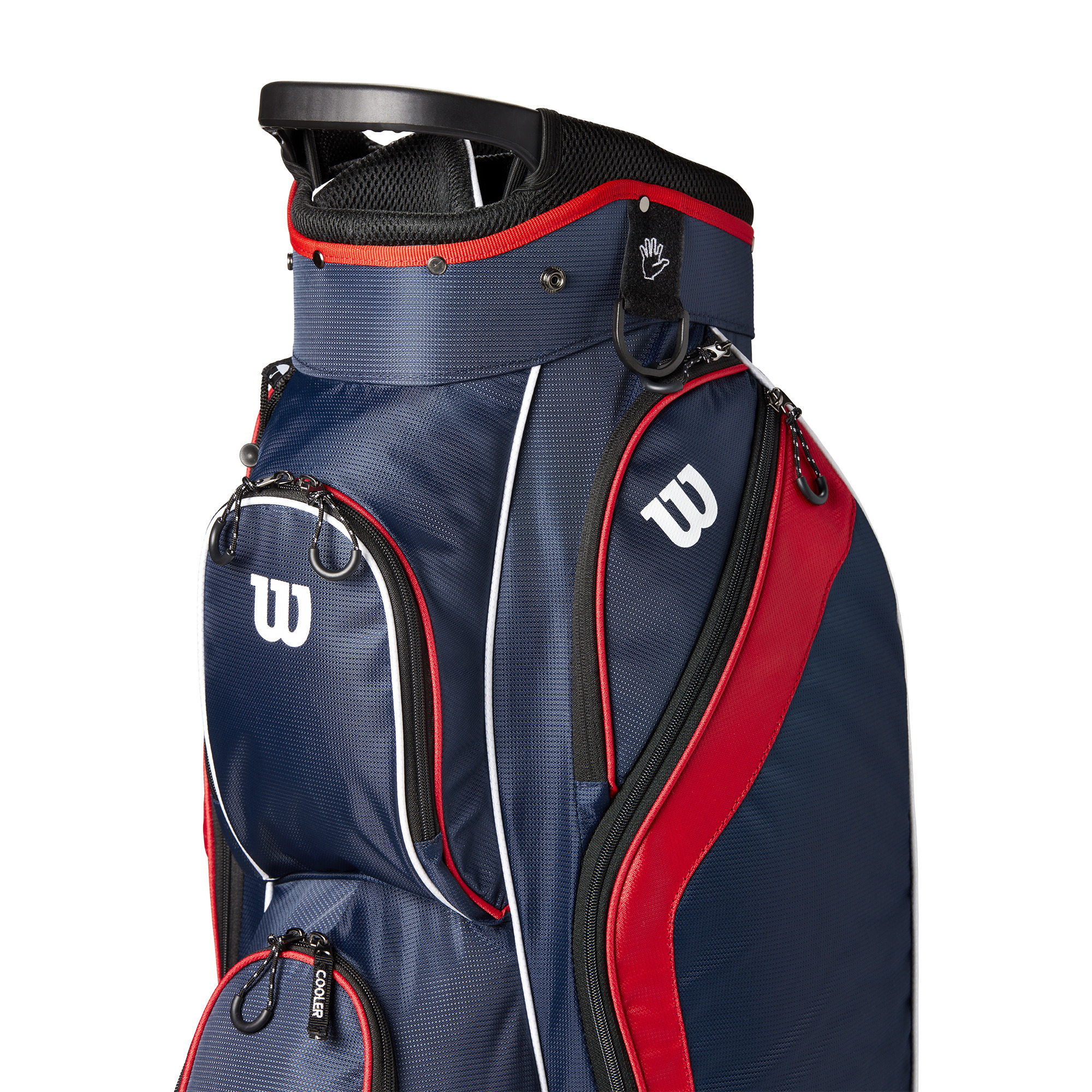 Wilson W Tour Cart Golf Bag, 14 Way Divider, Navy/Red/White - image 4 of 4