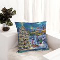 thumbnail image 6 of Pofeuu Christmas Tree Print Double-sided plush pillowcase Square Throw Pillow Covers Pillows Cover for Living Room Bedroom Sofa Couch Cushion Cover（No pillow core）-26"x26", 6 of 7