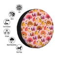 thumbnail image 4 of Sikiie Happy Thanksgiving Turkey PVC Leather Spare Tire Wheel Cover Spare Tire Cover, for Car Truck SUV Camper Trailer Universal Fit(14-17in)-15 inch, 4 of 6
