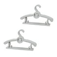 thumbnail image 3 of GUOOL 10 Pieces Multipurpose Small Clothes Rack Closet Hanger for Children Dress Scarf Gray, 3 of 9