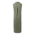 thumbnail image 5 of Dpytoraw Women's Summer Dress Linen Solid Color Dress Women’s Cocktail Dresses for Weddings, 5 of 5