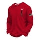 thumbnail image 1 of Camisetas de Manga Larga para Hombres Blusa de Cuello Redondo, Manga Larga Cómoda de Poliéster para el Uso Diario, 1 of 3