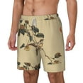 thumbnail image 2 of Balery Vintage Bird Mens Swim Trunks Swim Shorts for Men Quick Dry Inseam Beach Shorts with Compression Liner Pocket-X-Large, 2 of 9