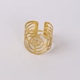 thumbnail image 3 of MKLZ Set of 6 Rose Napkin Rings, Gold Napkin Holders for Table Decor, 3 of 4