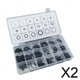 thumbnail image 1 of Juntas tóricas,Juntas tóricas de gel Juego de anillos de goma Arandela aplastante,Juego de surtido de juntas tóricas duraderas 18 tamaños 225 piezas,Junta de arandela de sellado Junta, 1 of 8