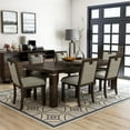 thumbnail image 4 of Furniture of America Davise Wood 7-Piece Dining Table Set in Dark Walnut, 4 of 6