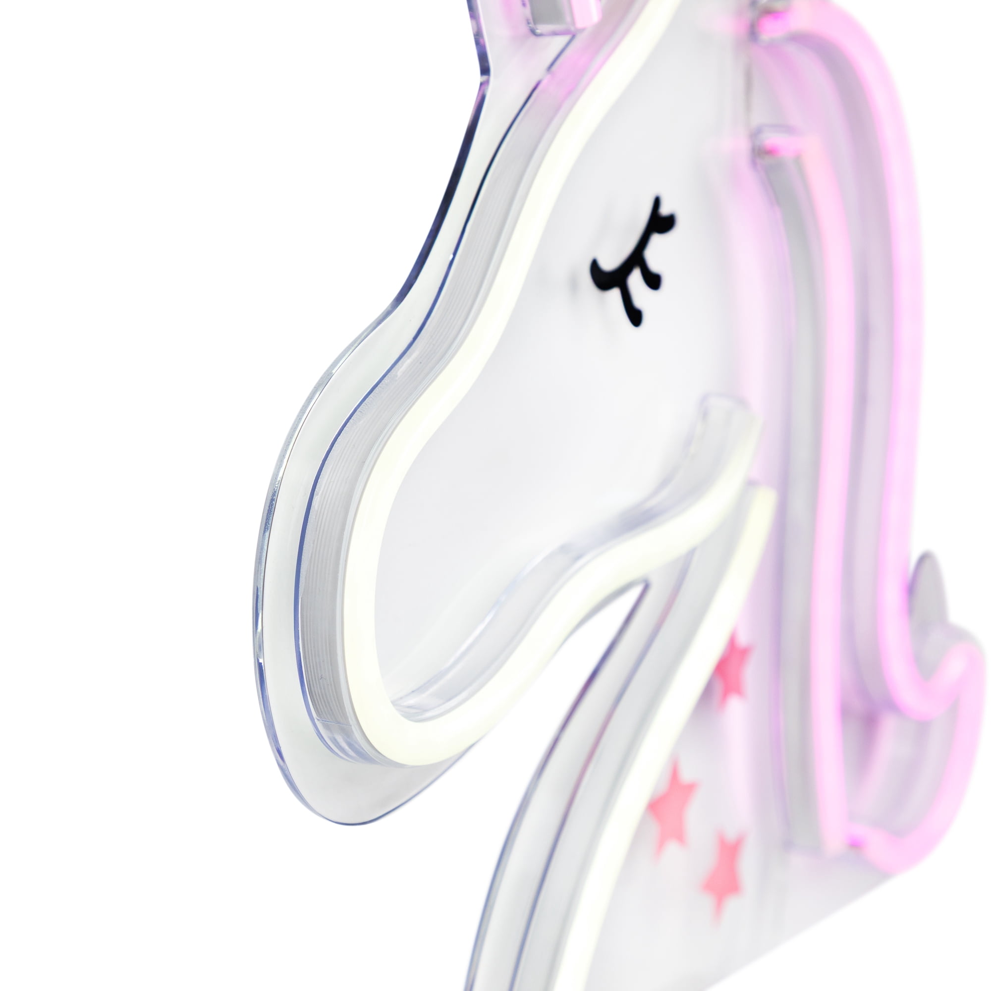Northlight LED Unicorn Neon Lighted Wall Art - 13" - White and Pink