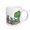 White, variant on 3drose, Cute Funny T-rex Dinosaur Making Pottery with Clay and Throwing, 11oz Mug