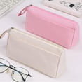 thumbnail image 5 of Large Capacity Pencil Case Pouch with Zipper,Double-Layer Pencil Bag with Portable Handle,Stationery Case,Office Large Storage Simple Stationery Bag Pouch Holder Box Organizer, 5 of 6