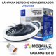 thumbnail image 4 of Megaluz LV34W03 ventilador de techo con lampara led 34w, enchufe E27, 10 pulgadas, luz blanca fr&iacute;a, aspas externas, motor silencioso (Control por apagador)., 4 of 9