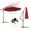 Burgundy, variant on ENYOPRO Outdoor Patio Umbrella, 10ft Cantilever Offset Umbrella, Solar LED Lighted Sun Shade Market Umbrella with Hanging Cover and Cross Base for Garden, Deck, Patio, Backyard and Poolside, B1697