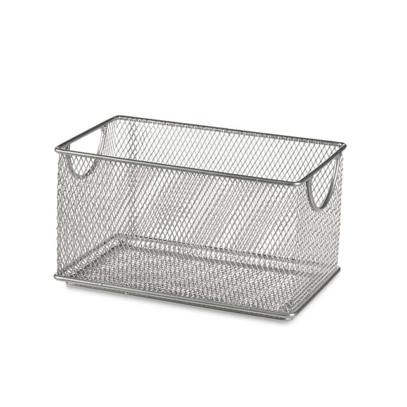 Design Ideas Zip Box, Silver Metal Mesh