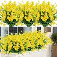 thumbnail image 3 of Coofit Artificial Flower Plastic Lifelike 6PCS Decorative Faux Shrub Plant Fake Flower, 3 of 6