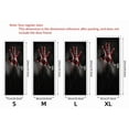 thumbnail image 4 of Halloween Home Fridge Sticker Bathroom Entrance Door Decorative Door Sticker, 3D Dark and Spooky Forest Scene Wall Murals - Self Adhesive, Removable Art Decals for Halloween Decoration,SP-F102, 4 of 15