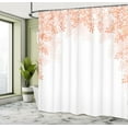 thumbnail image 4 of Ambesonne Flower Shower Curtain, Blooming Lilac Flowers Print, 69"Wx70"L, Burnt Sienna, 4 of 4